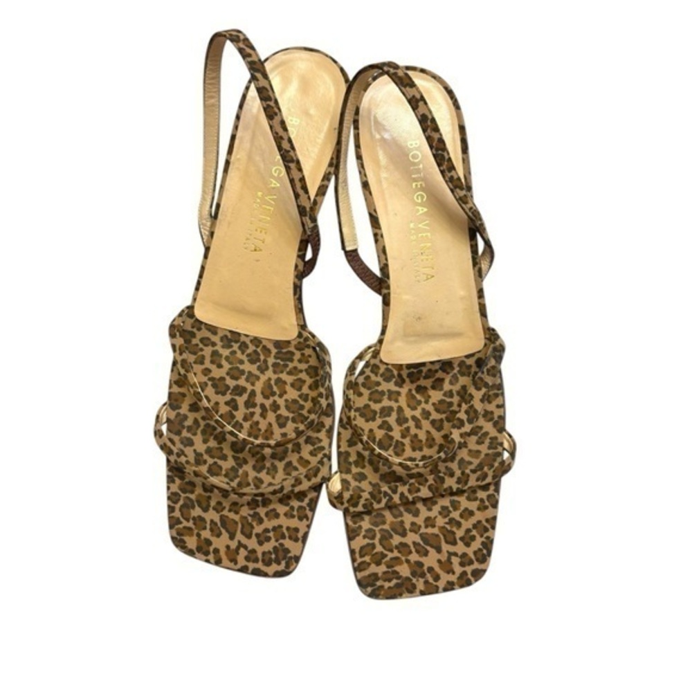 Bottega Veneta Leopard print sandals made in Italy 8.5